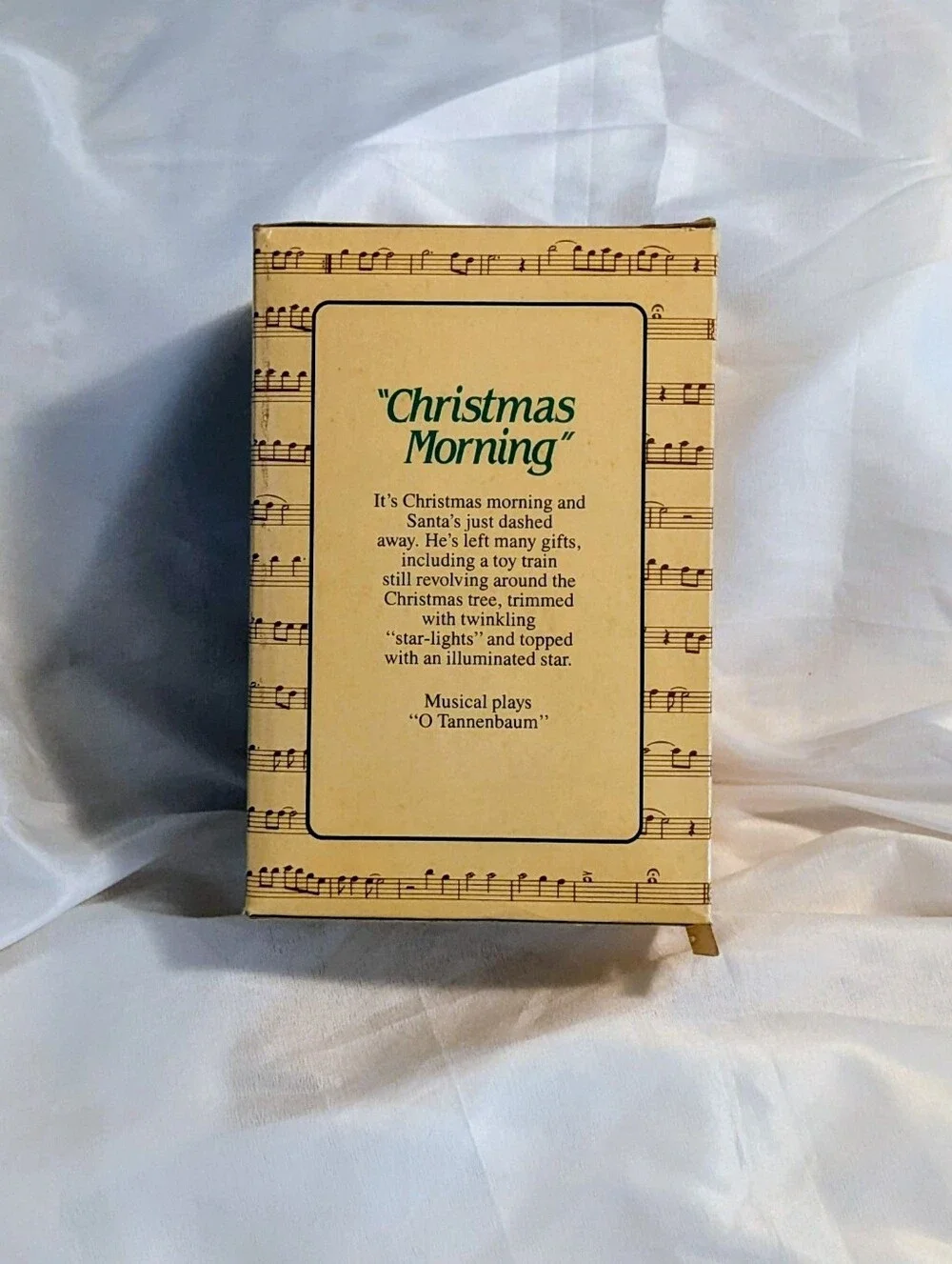 Vintage Enesco Miniature Christmas Tree Music Box with Gifts